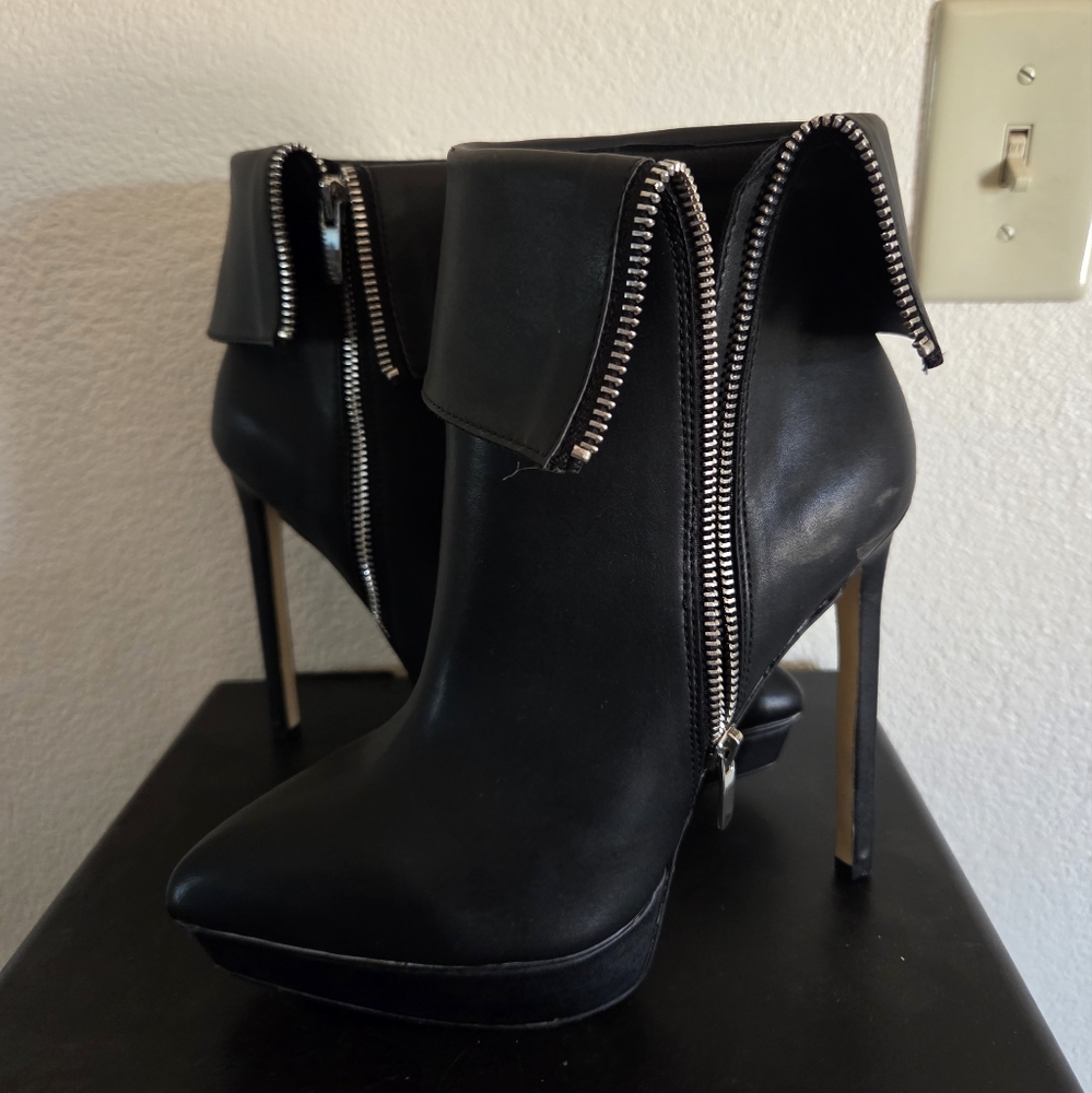 Black Stiletto Ankle Boots